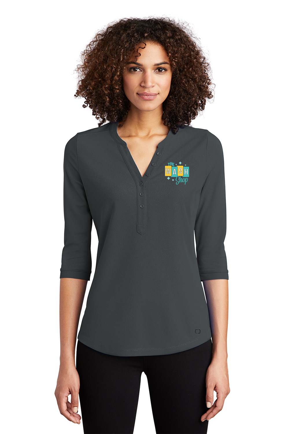Women's Jewel Henley - The Wash Shop