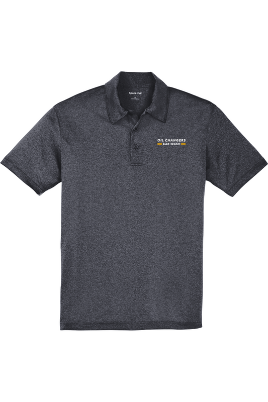 Heather Contender Polo - Car Wash Logo
