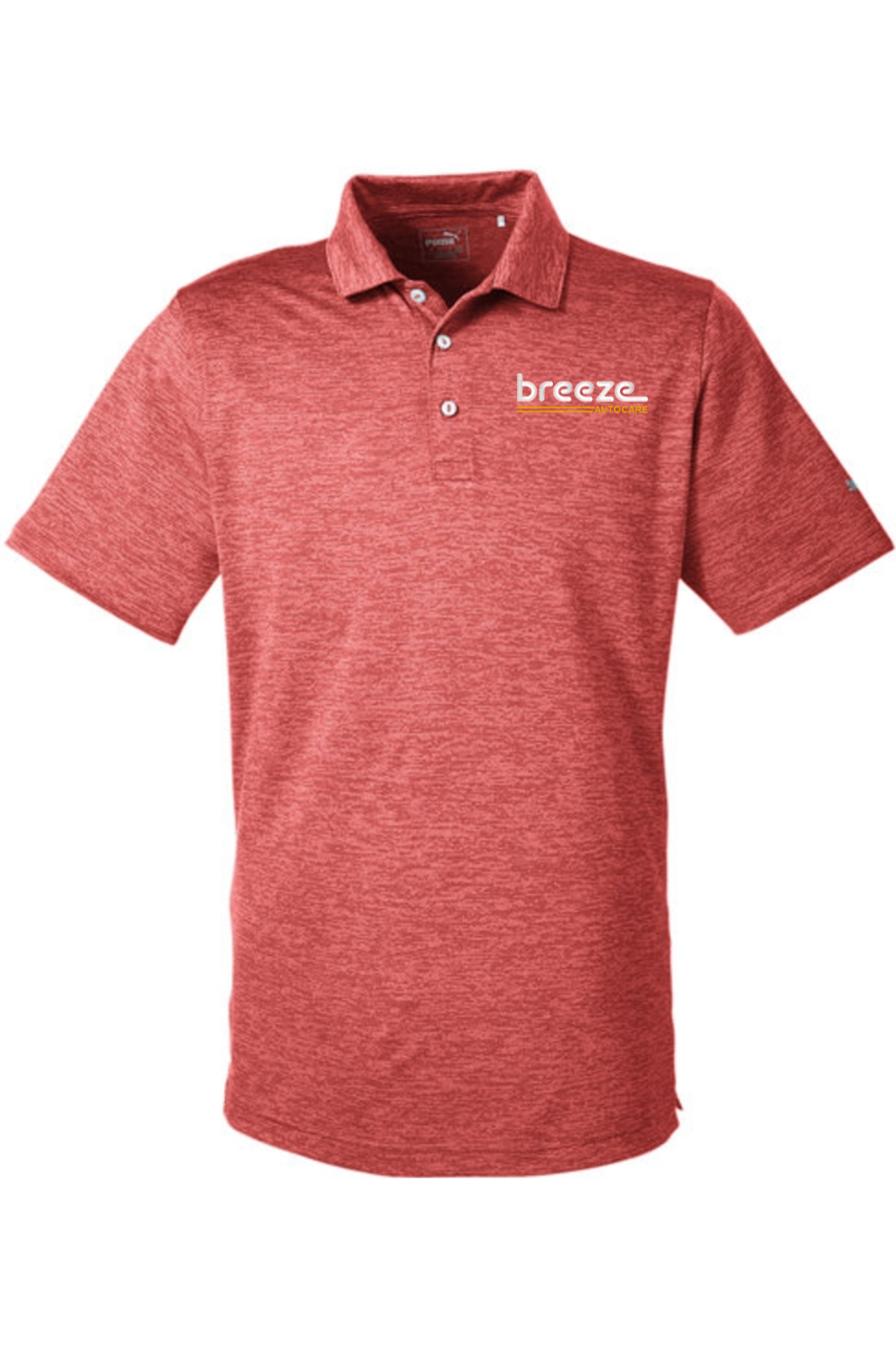 Men's Icon Heather Polo - Breeze Autocare