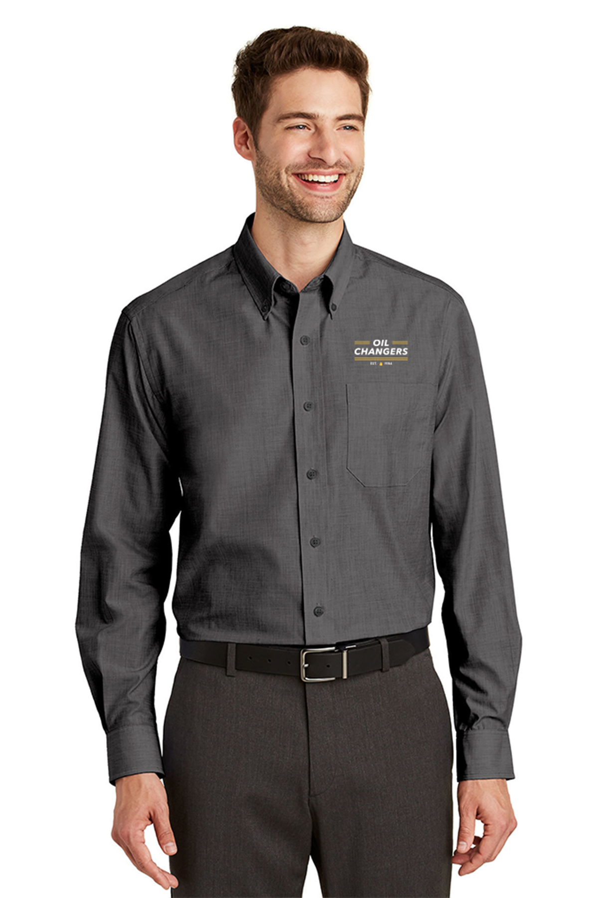 Men's Crosshatch Easy Care Shirt – Oil Changers