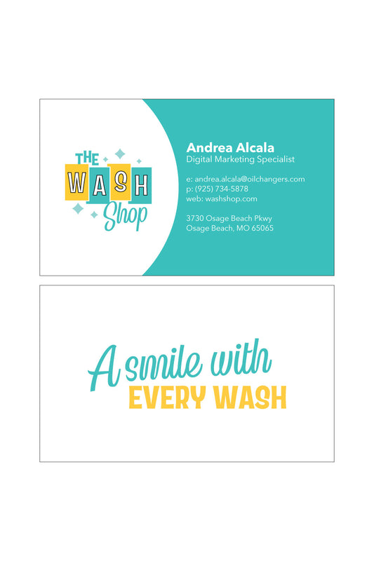 Personalized Business Cards - The Wash Shop
