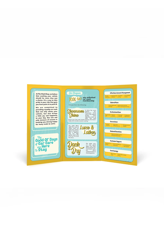 The Wash Shop Fleet Brochure