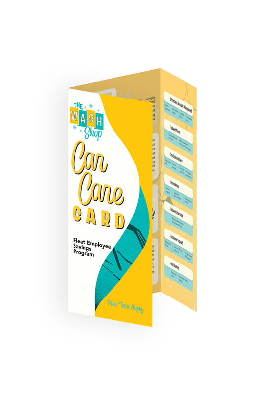 The Wash Shop Car Care Brochure