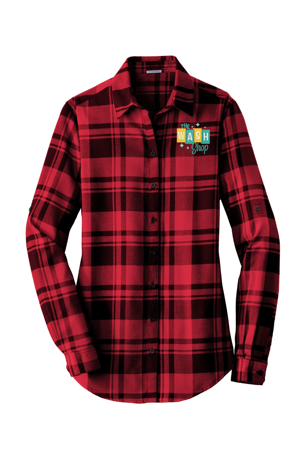 Women's Plaid Flannel Tunic - The Wash Shop
