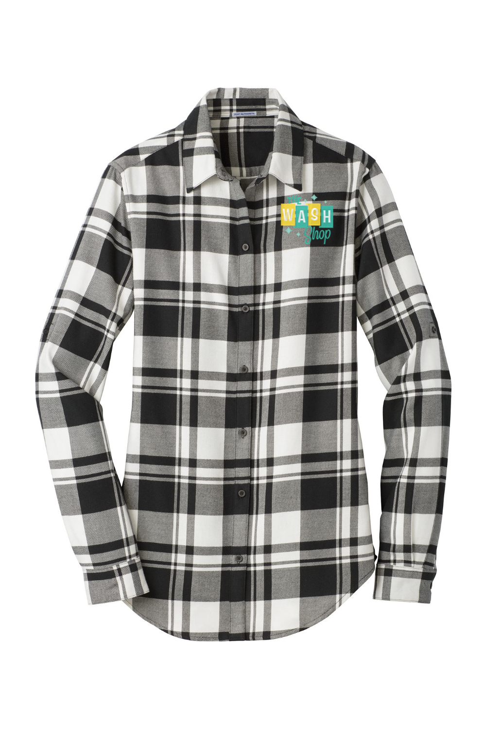 Women's Plaid Flannel Tunic - The Wash Shop