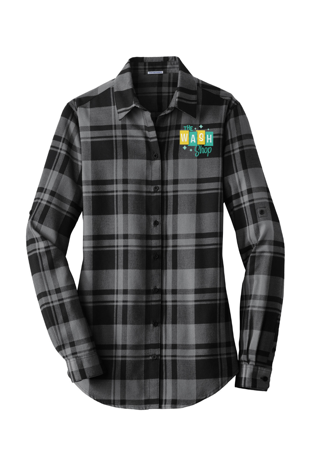 Women's Plaid Flannel Tunic - The Wash Shop