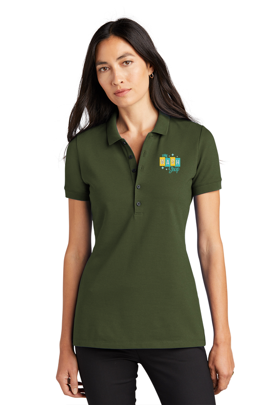 Women's Stretch Heavyweight Pique Polo - The Wash Shop