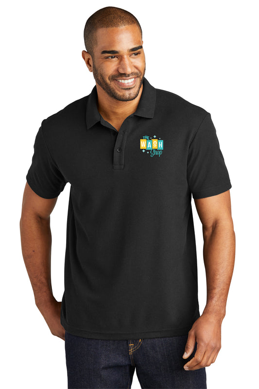 Men's Cotton Blend Pique Polo - The Wash Shop