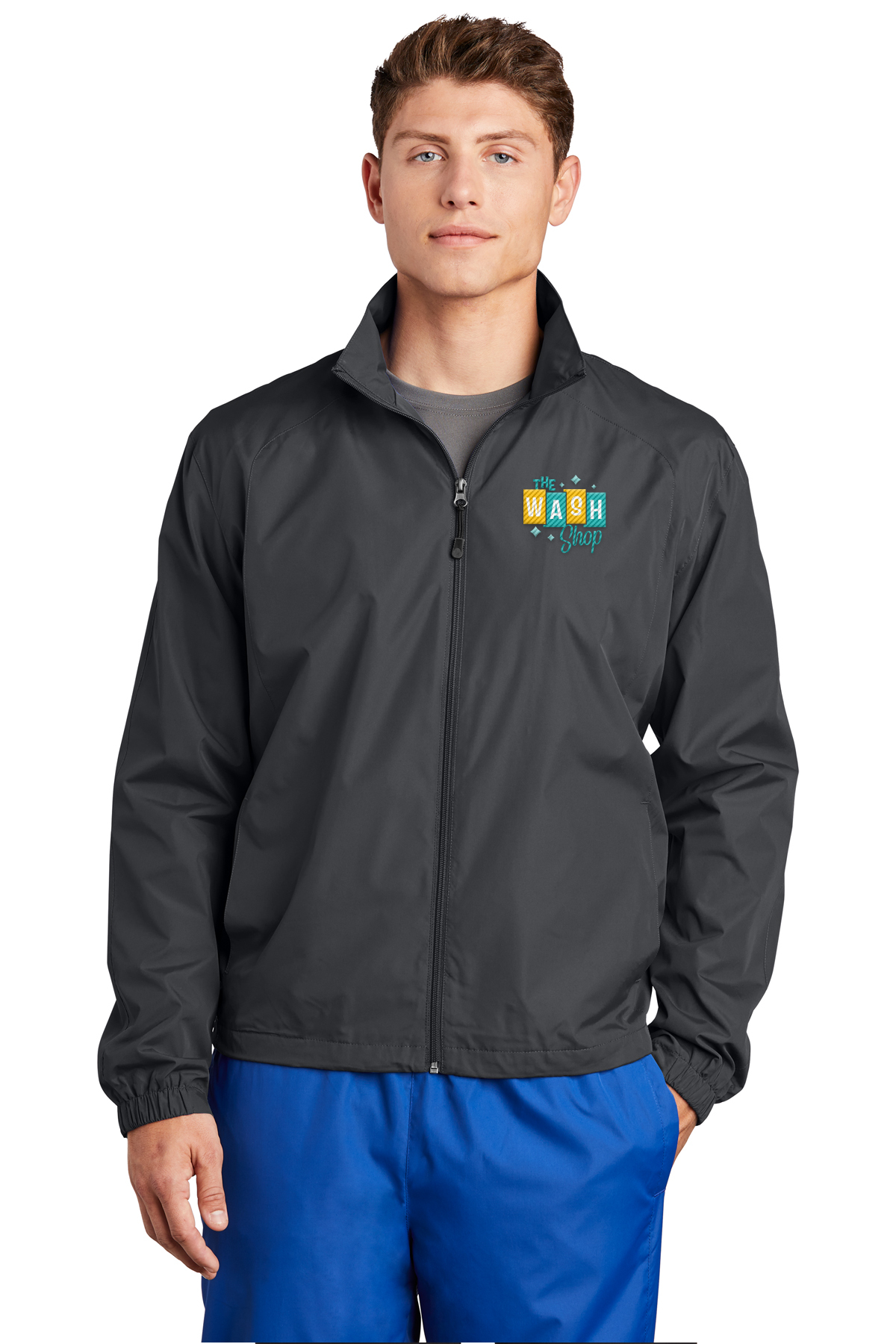 Men's Full-Zip Windbreaker Jacket - The Wash Shop