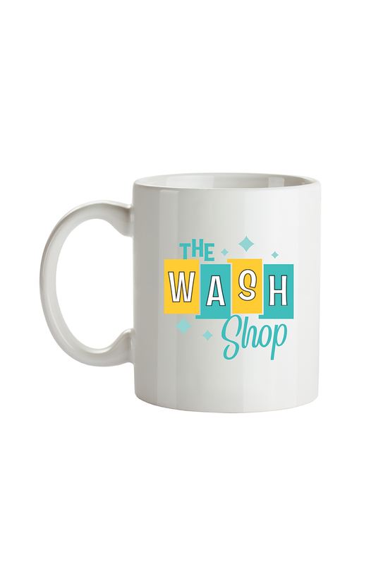 White Ceramic Mug - The Wash Shop