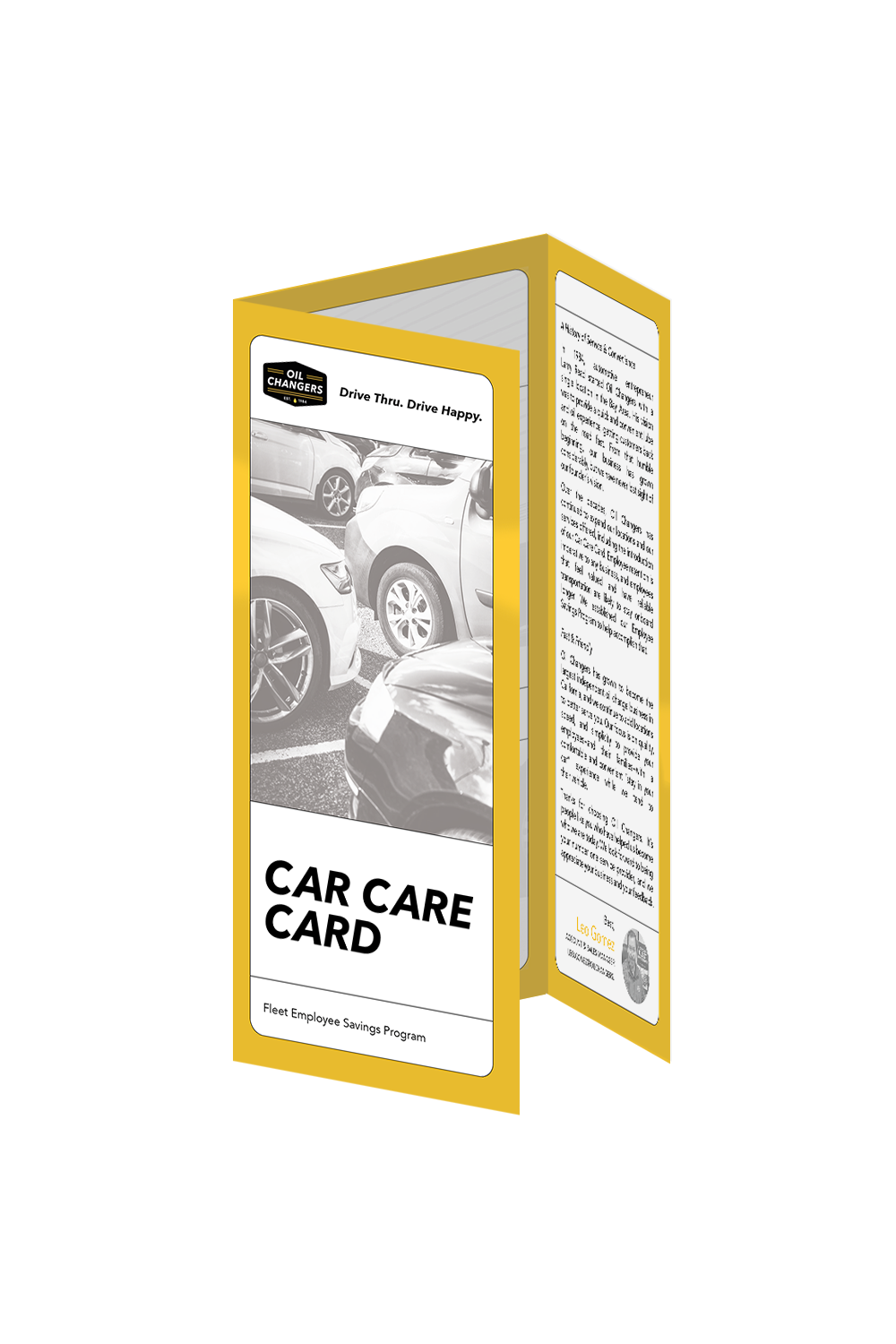 Employee Savings Card – Oil Changers