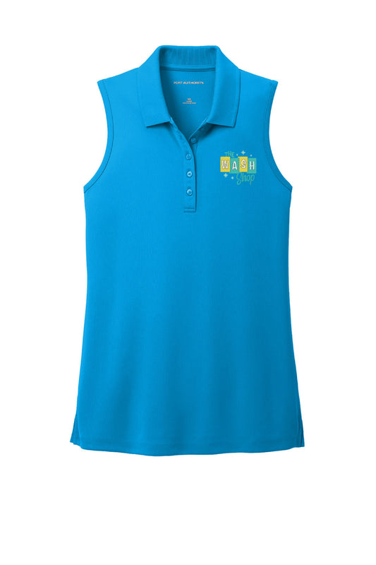 Women's Sleeveless UV Polo - The Wash Shop