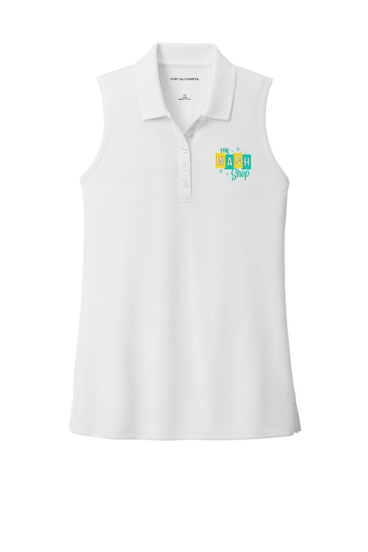 Women's Sleeveless UV Polo - The Wash Shop