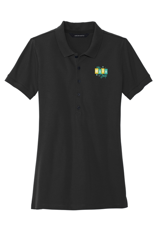 Women's Stretch Heavyweight Pique Polo - The Wash Shop